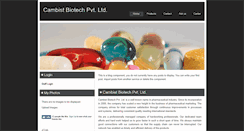 Desktop Screenshot of cambistbiotech.com