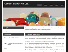 Tablet Screenshot of cambistbiotech.com